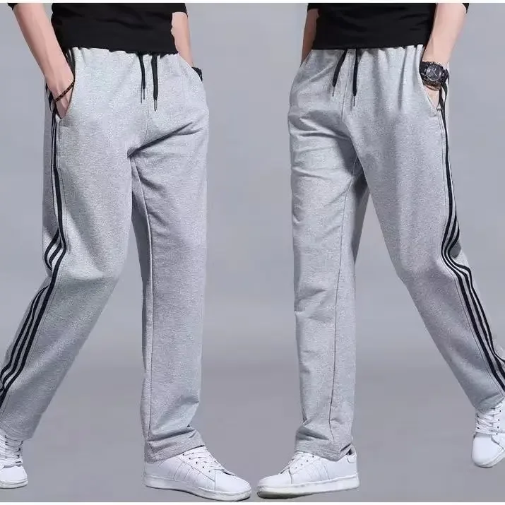 One-piece straight gray pants