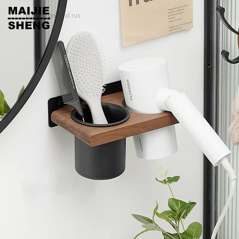 Bambus-Organizer Für Styling-Tools – Ordnung Im Bad Mit Stylischen Edelstahl-Bechern
