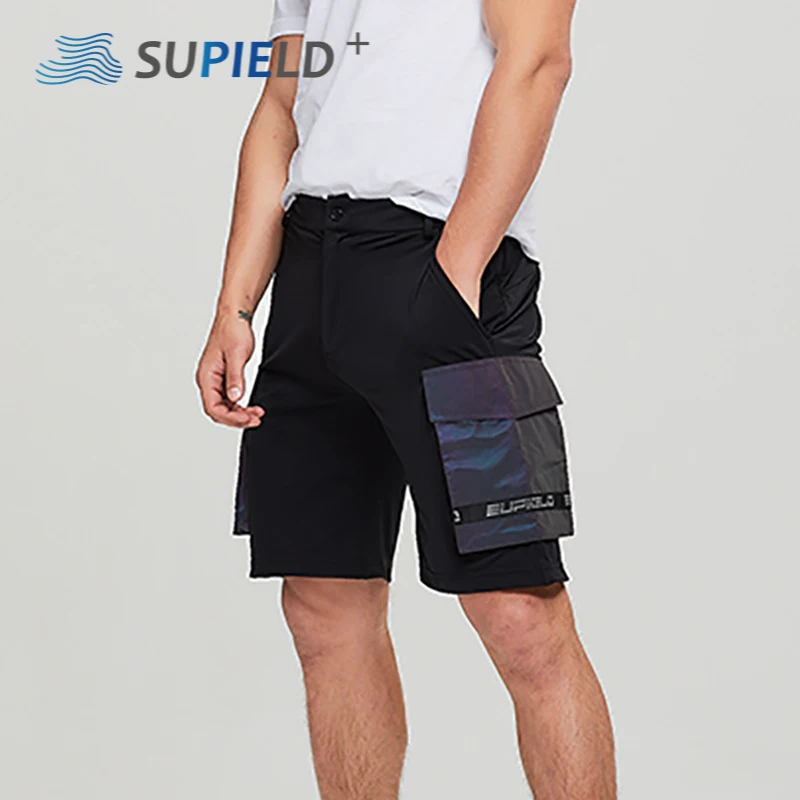 

SUPIELD Men's Casual Shorts Summer New Male Fast-drying Trend Short Pants Overalls Pants Men's Loose Breathable Cool Shorts