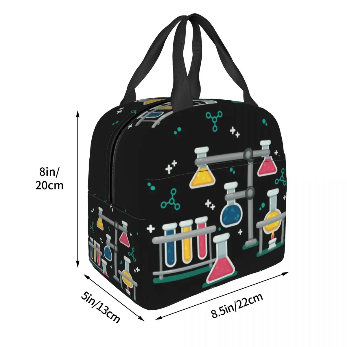 Amazing Chemistry Insulated Lunch Bags for Women Science Laboratory Technology Portable Cooler Thermal Bento Box Camping Travel