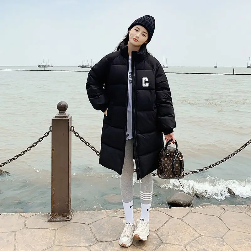 Long Down Coats Women's Down Jacket 2024 Warm Feather Coats Long Puffer Jacket Women Padded Jackets Thick Long Down Jackets