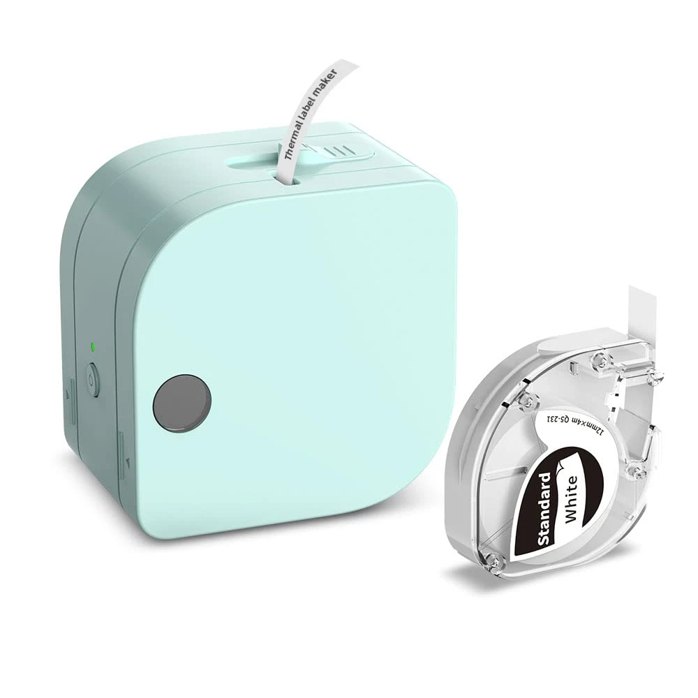 P12 Mini Label Maker Machine with Tape Thermal Label Printer for Home Office Business Wireless Label Machine for iOS & Android