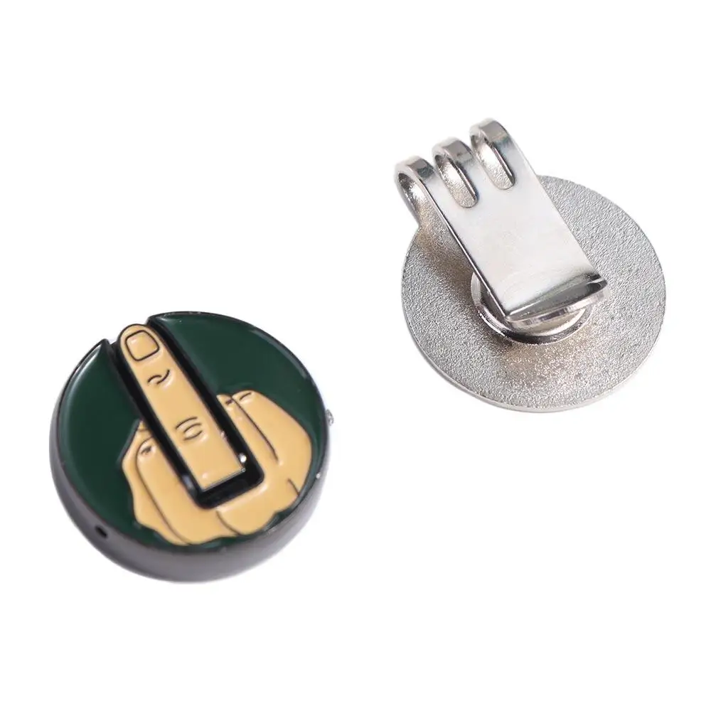 Funny Golf Balls Middle Finger Golf Ball Marker Middle Finger Green Funny Ball Markers Marker Cap