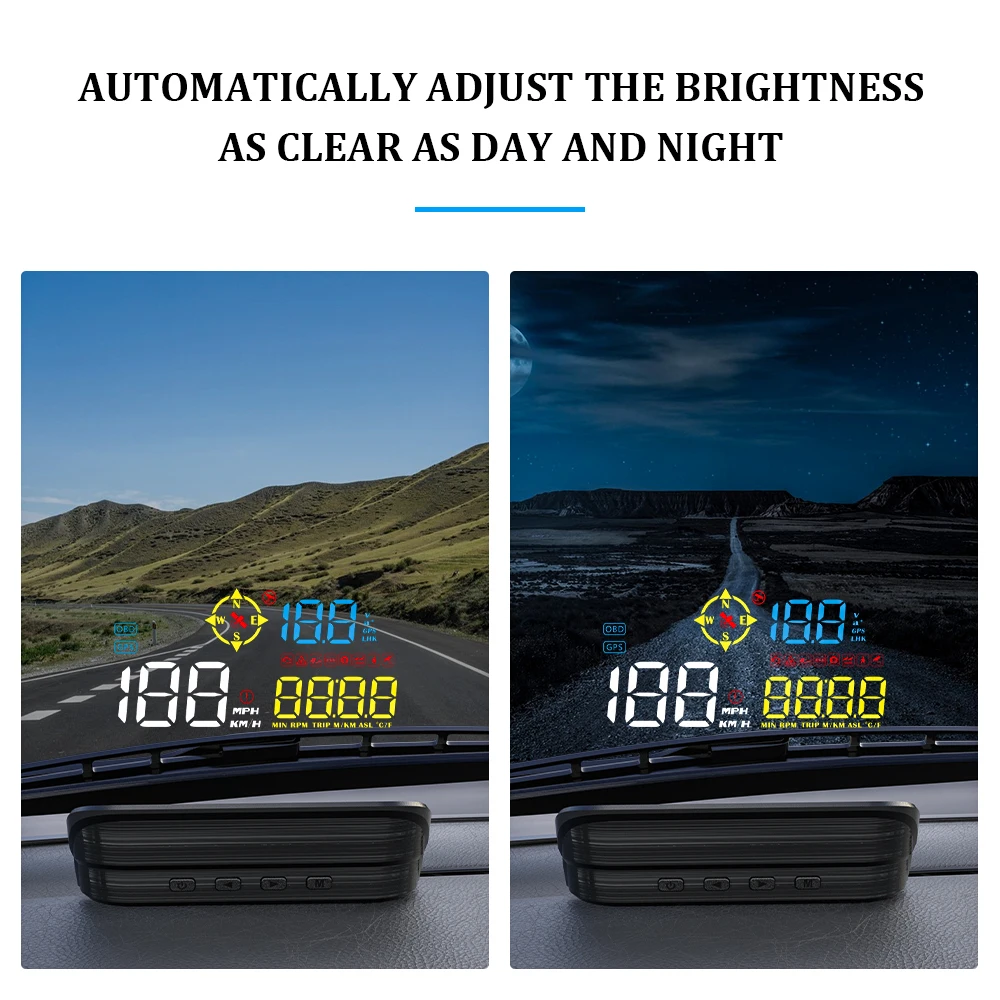 OBDHUD M21 OBD2 GPS HUD ڵ   ӵ,  ӵ   ̴,  ڵ 溸   ÷