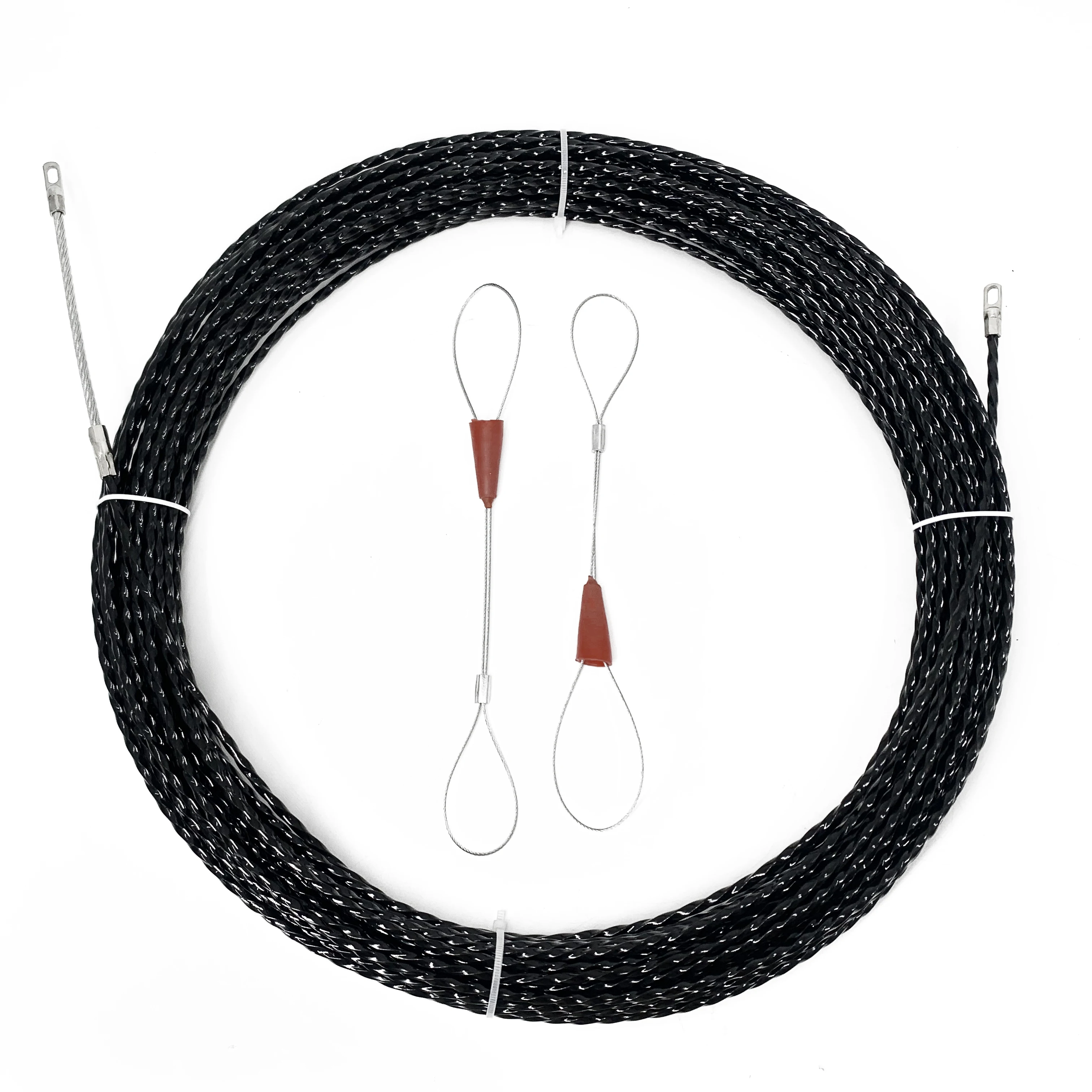 

4.3mm15m/30m PET Cable Puller Electrical Wire Fish Tape Duct Rod Lead Device Construction Electrician Through Wall Threader Kit