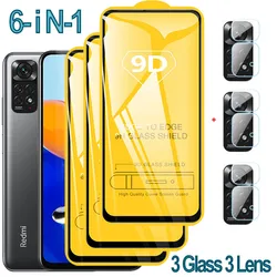 Premium Tempered Glass Screen Protector for Redmi and Xiaomi Smartphones (6-IN-1 glass)