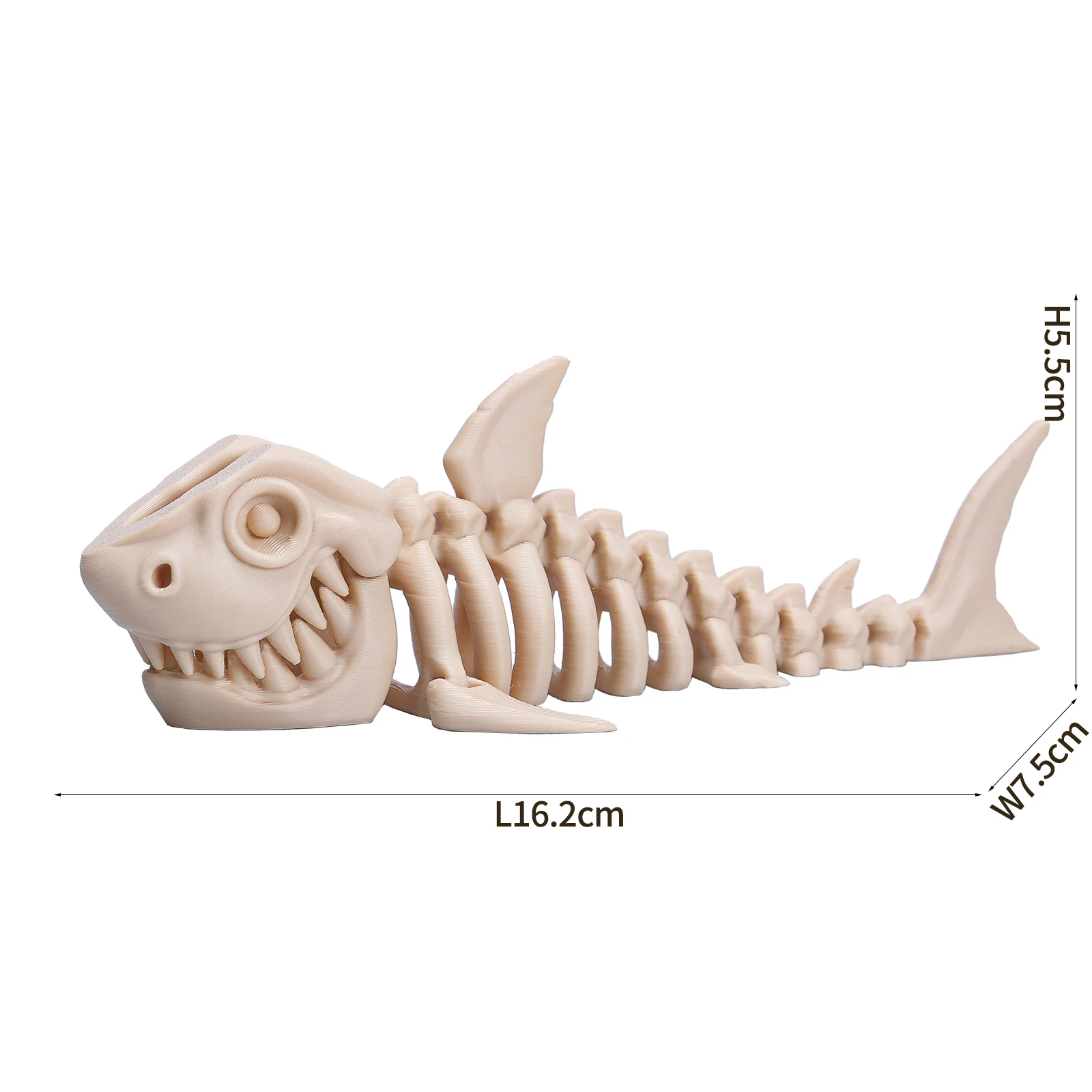 3D Printed Dinosaur Skeleton Figurine - Articulating Prehistoric Collectible Desk Decoration