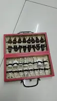 Rare Chinese Dragon wood Leather box with 32 Chess Set +Gift+  FREE SHIPPING 2