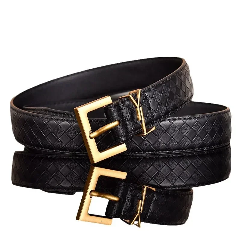 2025 Pin Buckle Y Women's Belt Young Students Korean Version of Simple Skinny Jeans 100 Waist Belt Female Wholesale Corset Belt