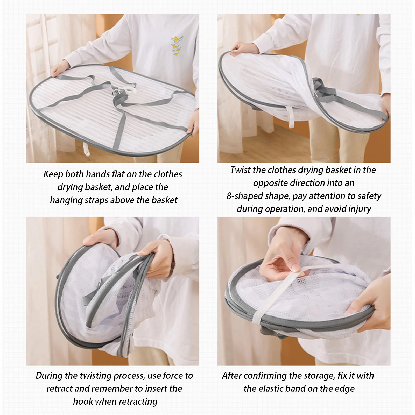 Collapsible Laundry Basket Drying Rack Quick Drying with Good Irradiation and Air Circulation for Drying Herb Vegs Fruits Plants 4