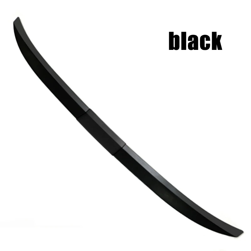 Universal Car Styling 5D Rubber Rear Spoiler Wing Bumper Trunk Lip