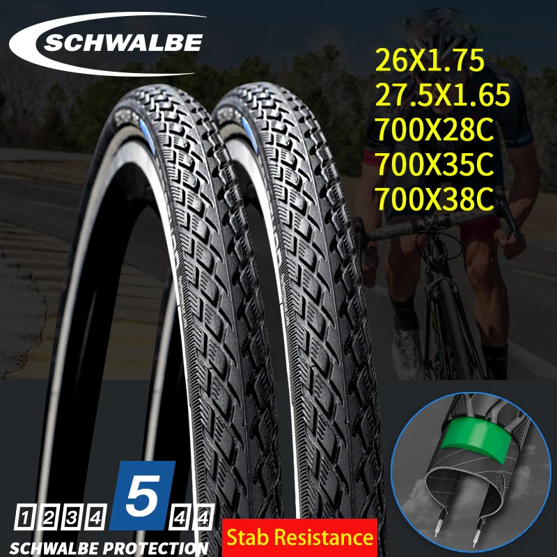 Beringstraat klein pistool Schwalbe Marathon 26x2 26x1.75 27.5x2 700c Road Mountain Bike Stab-proof  Tires Marathon Plus Tour Mondial Bicycle Tire - Bicycle Tires - AliExpress