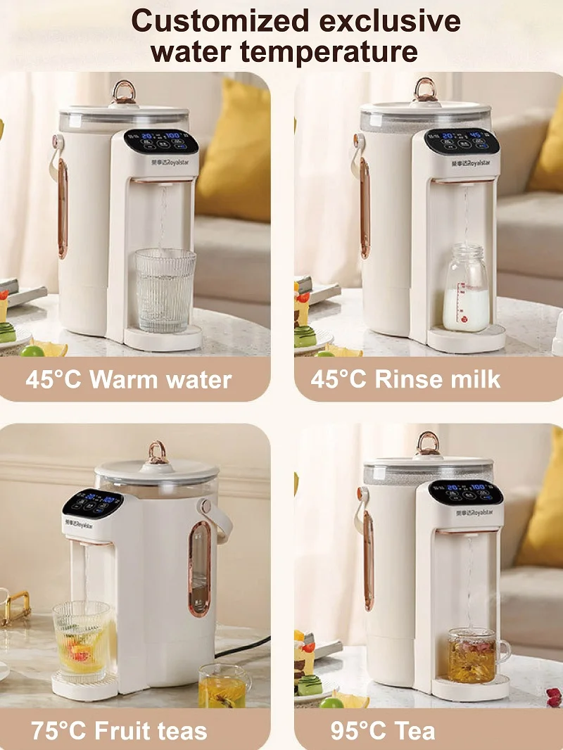 Home Smart Electric Kettle Keep Warm Electric Water Bottle 6 Gear Temperature Adjust Large Capacity Split Water Dispenser 4L