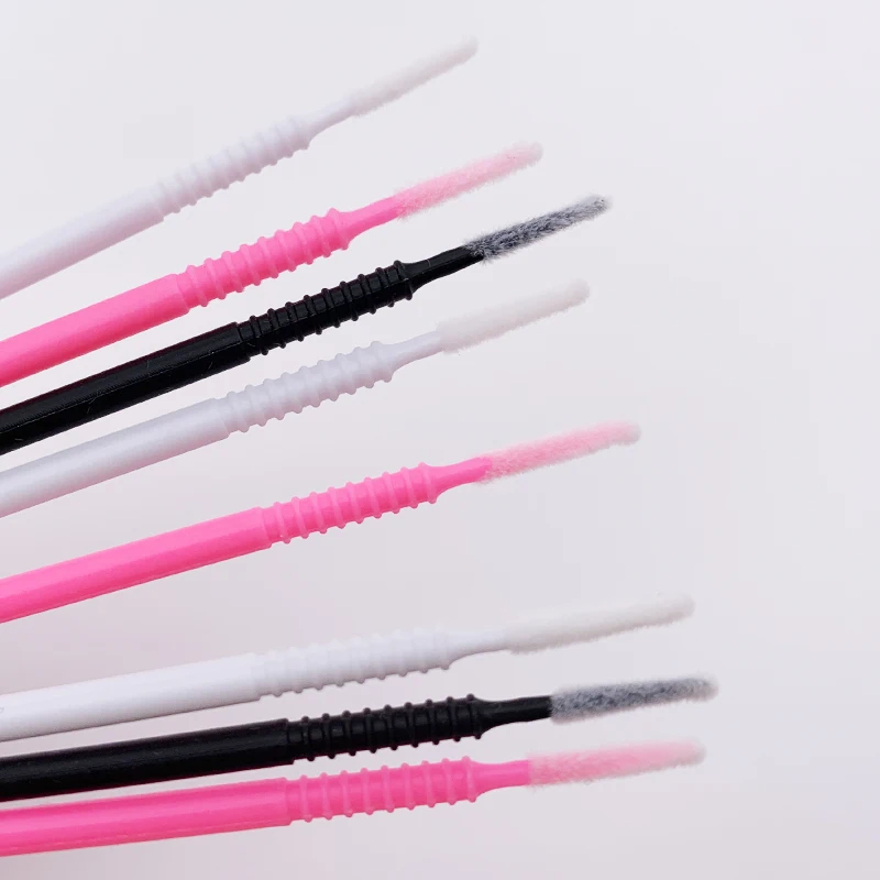 Disposable Long Head Lashes Micro Brushes Eyelashes Mascara Swab Lash Extension Tools Micro Applicator Wands