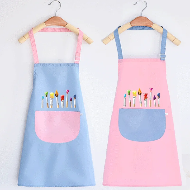 Children's Apron Printed Korean Style Art Drawing Clothes Nursery Kids Large Size Children Painting Coverall
