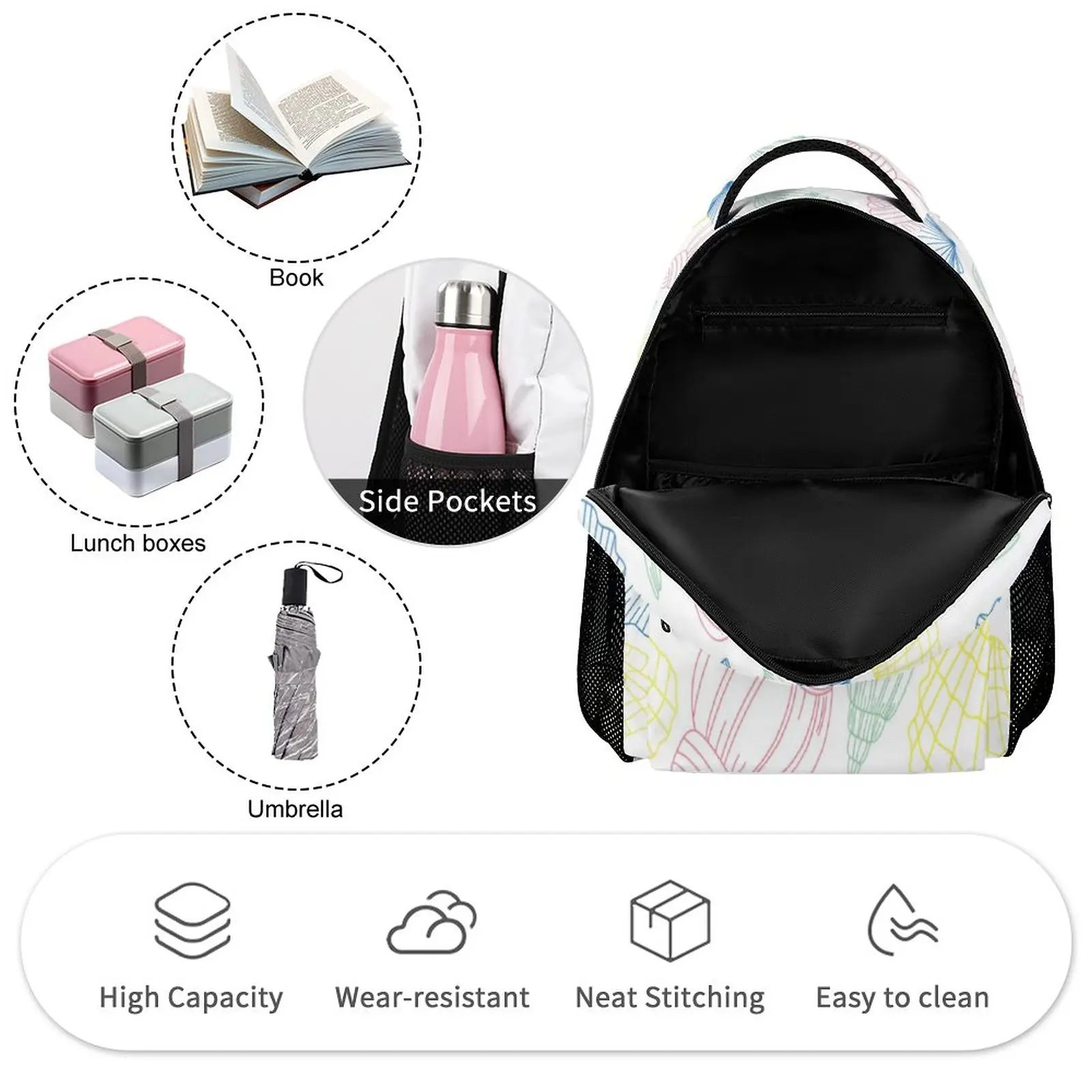 Personalized Backpacks Girls Bags for Kids Cute Kindergarten Schoolbag Breathable Shoulder Straps Children's Satchel