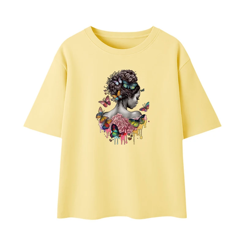 Colorful Butterfly Heat Transfer Printing Thermal Press Appliqued Clothes Stickers T-Shirt Hoodies Diy Sticker Patch