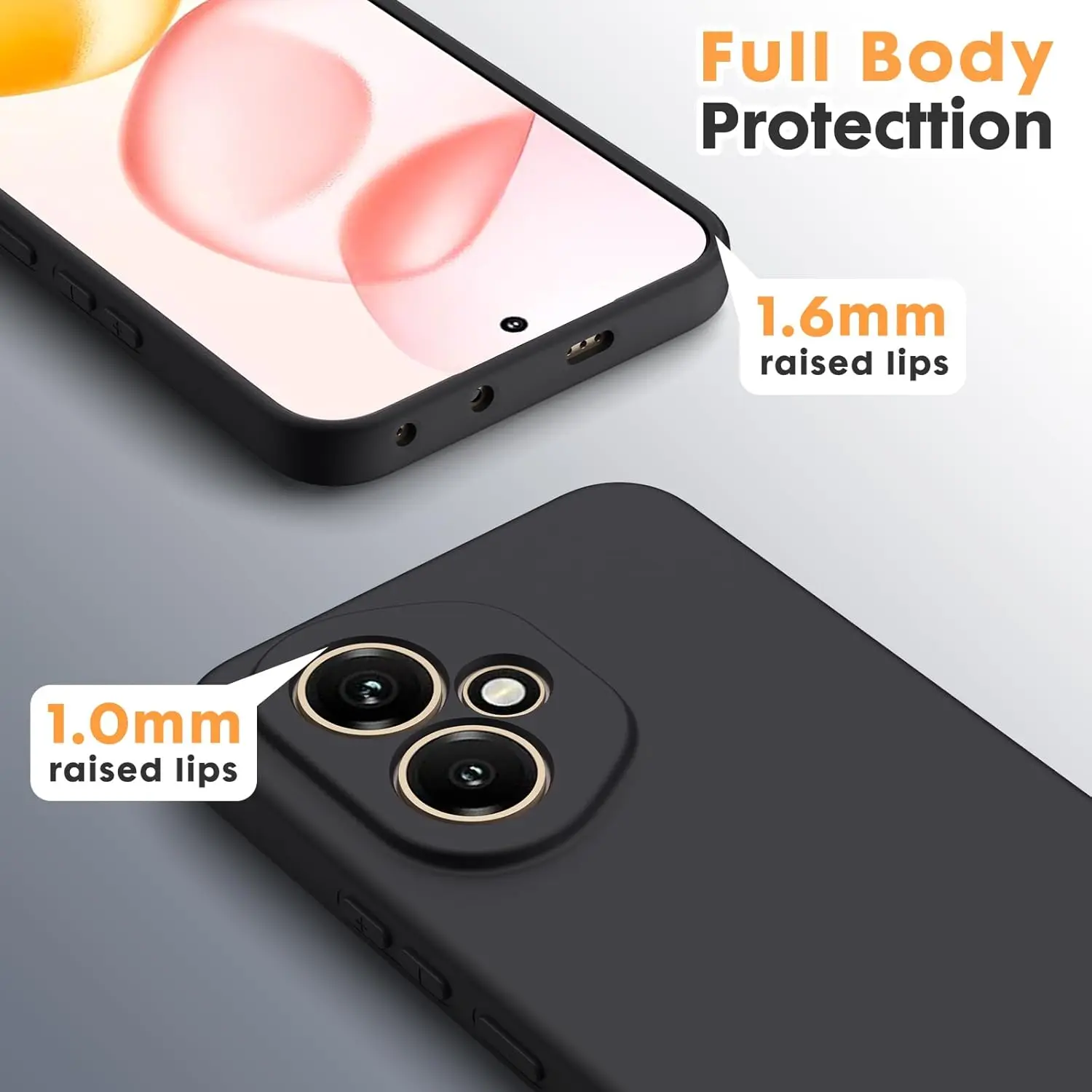 Luxury Original Liquid Silicone Soft Cover with Microfiber Interior