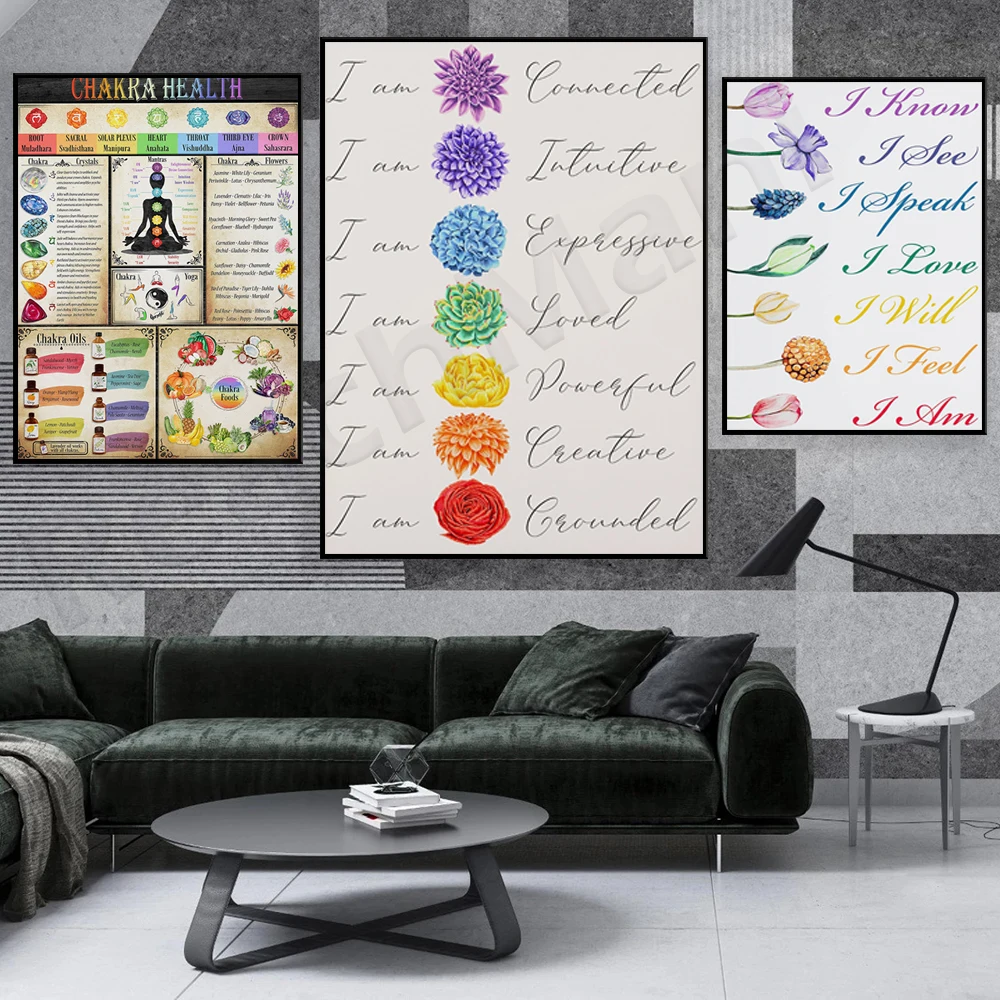 Affermazioni Per Tutti I Sette Chakra | Chakra Salute Poster | Mantenere Il Vostro Chakra Sano Di Utilizzare Questo Stampabile Poster Come La Vostra G