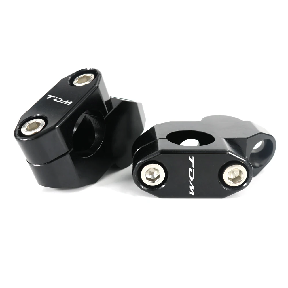Fit For Yamaha TDM 850 1991-2000 TDM 900 2002-2011 22mm 7/8" Motorcycle Offset Handle Bar Mounting Risers Extend Moved CNC 2