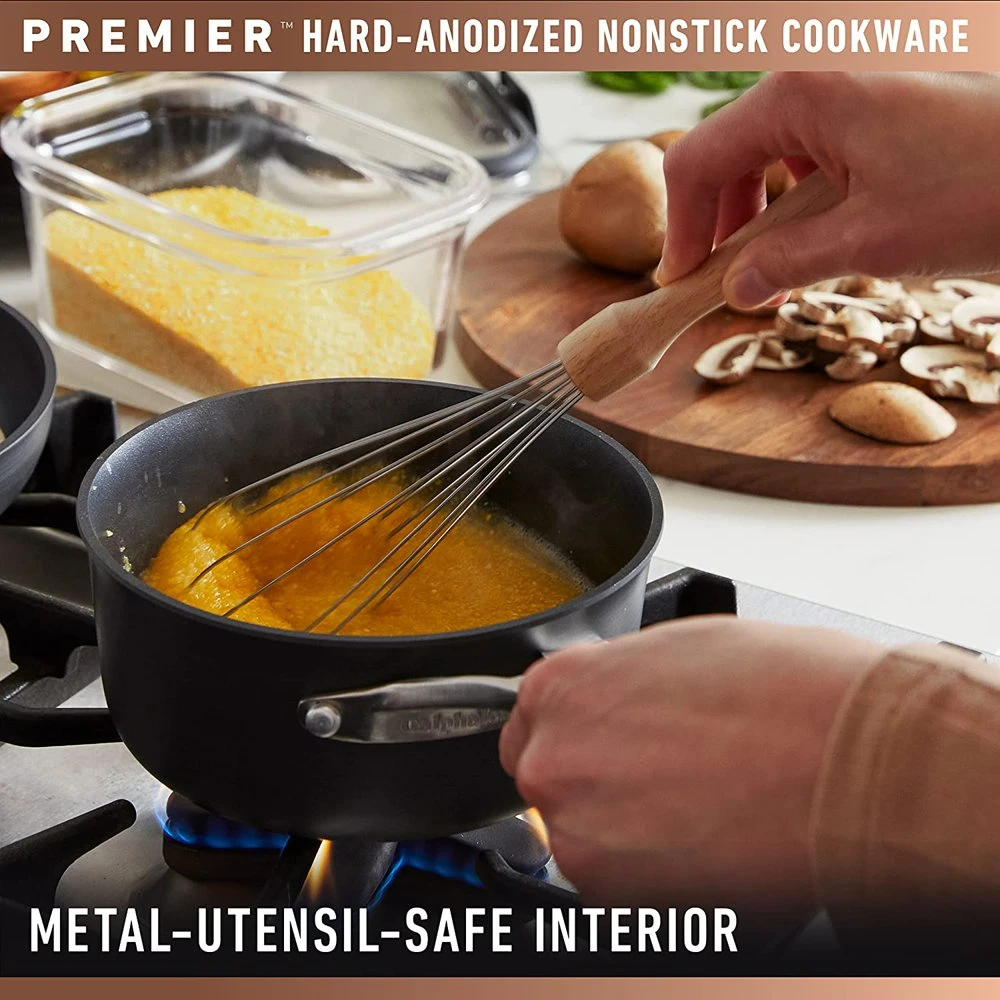 Hard-Anodized Nonstick 13-Inch Deep Skillet with Lid - AliExpress