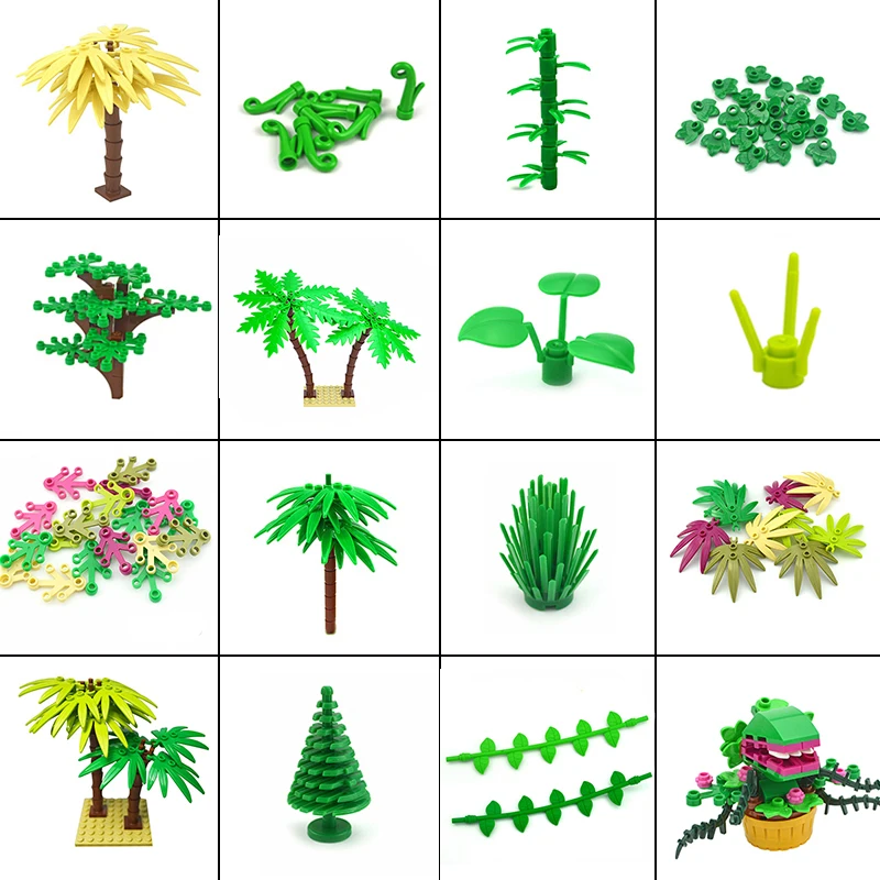 City Friend Creative Building Blocks Set - Plant and Tree Accessories
