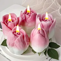 3D Tulip Silicone Candle Mold DIY Handmade Flower Aromath Soap Candles Casting Molds Plaster Resin Craft Gifts Making Supplies 5