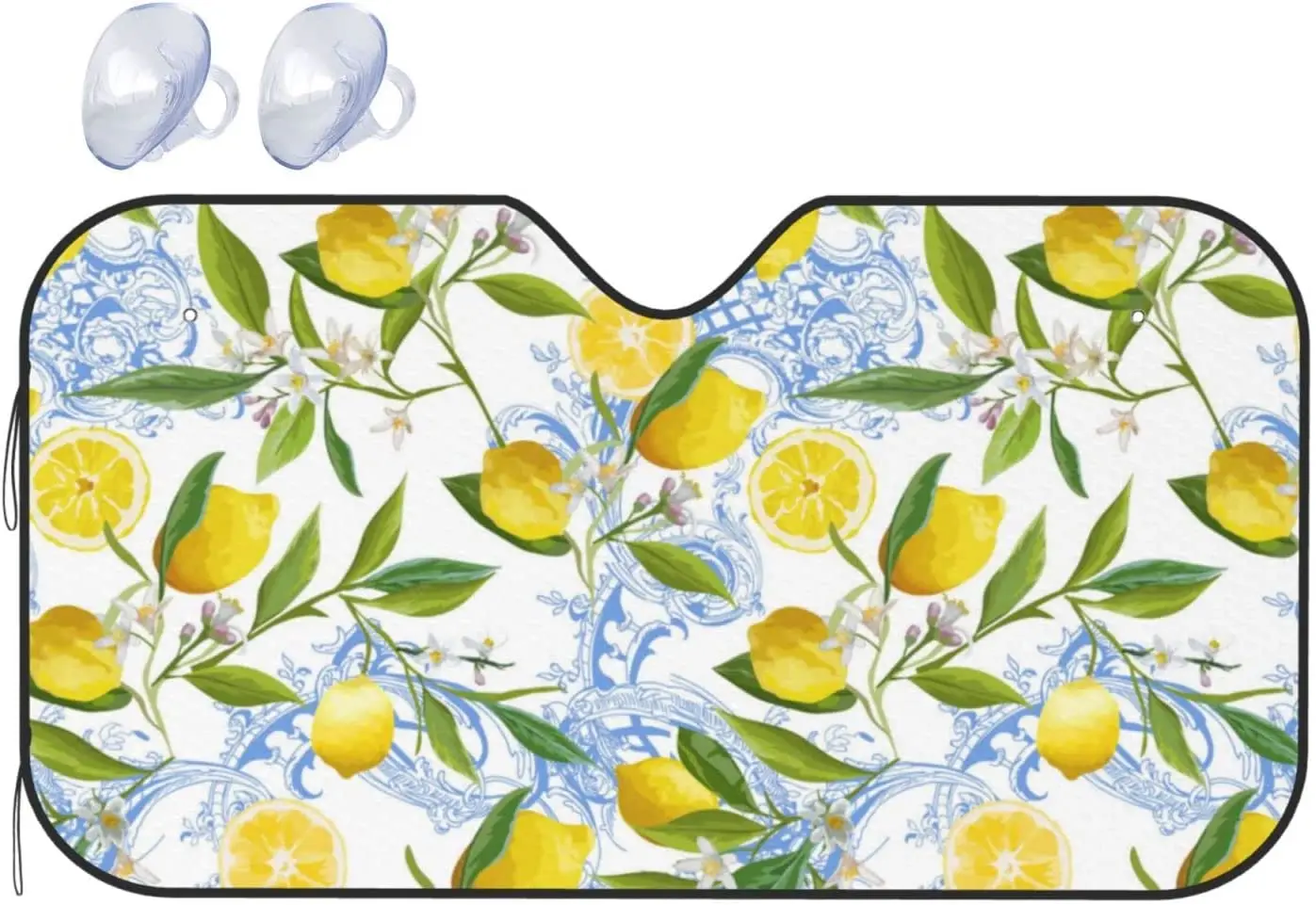 

Солнцезащитный козырек для лобового стекла автомобиля, складной светоотражающий солнцезащитный козырек в стиле барокко, желтого цвета