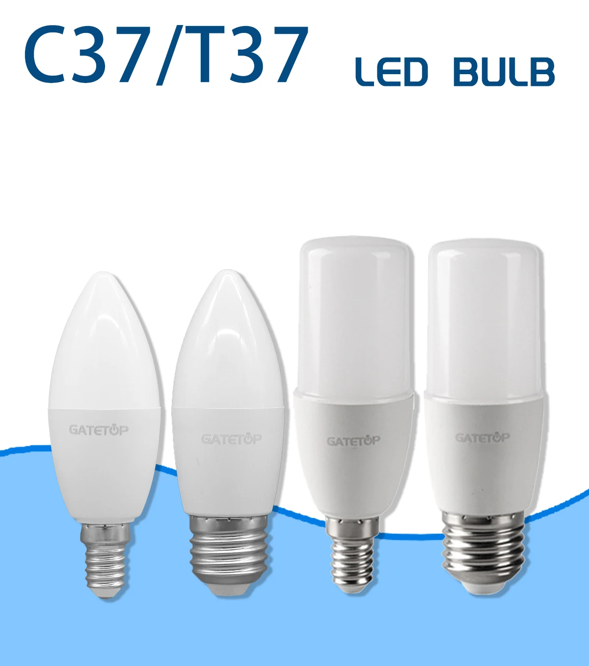 2-8pcs 220V 9W LED Candle Bulb E14/E27 Base C37 T37 - 4000K Daylight Natural Light4000K Sf3ca6abab86446e19fd6c5d6beaef289a