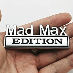 Mad Max Edition 3D Logo Emblem Sticker Badge - Universal Car & Truck Decoration Decal (Silver Black)