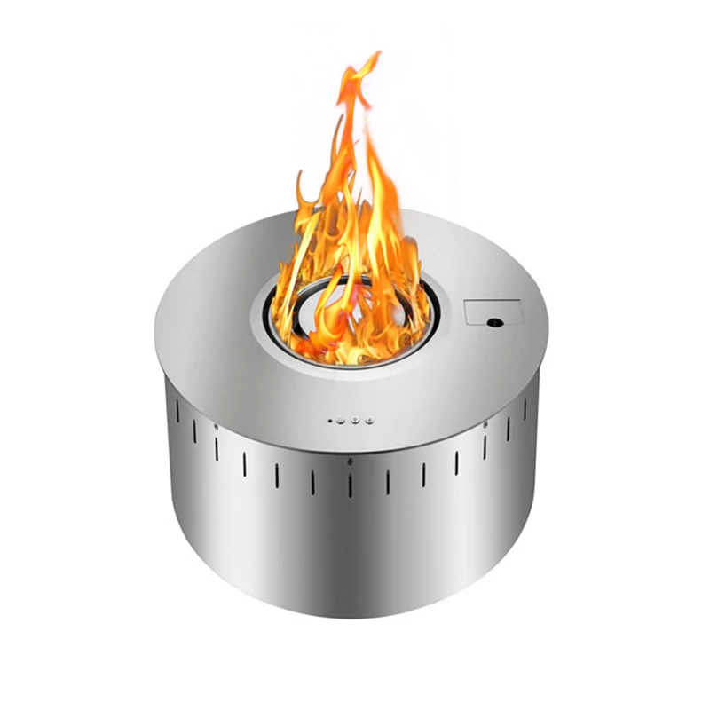 550mm Remote Control Intelligent Smart Bio Burner Automatic Round Ethanol Fireplace 6