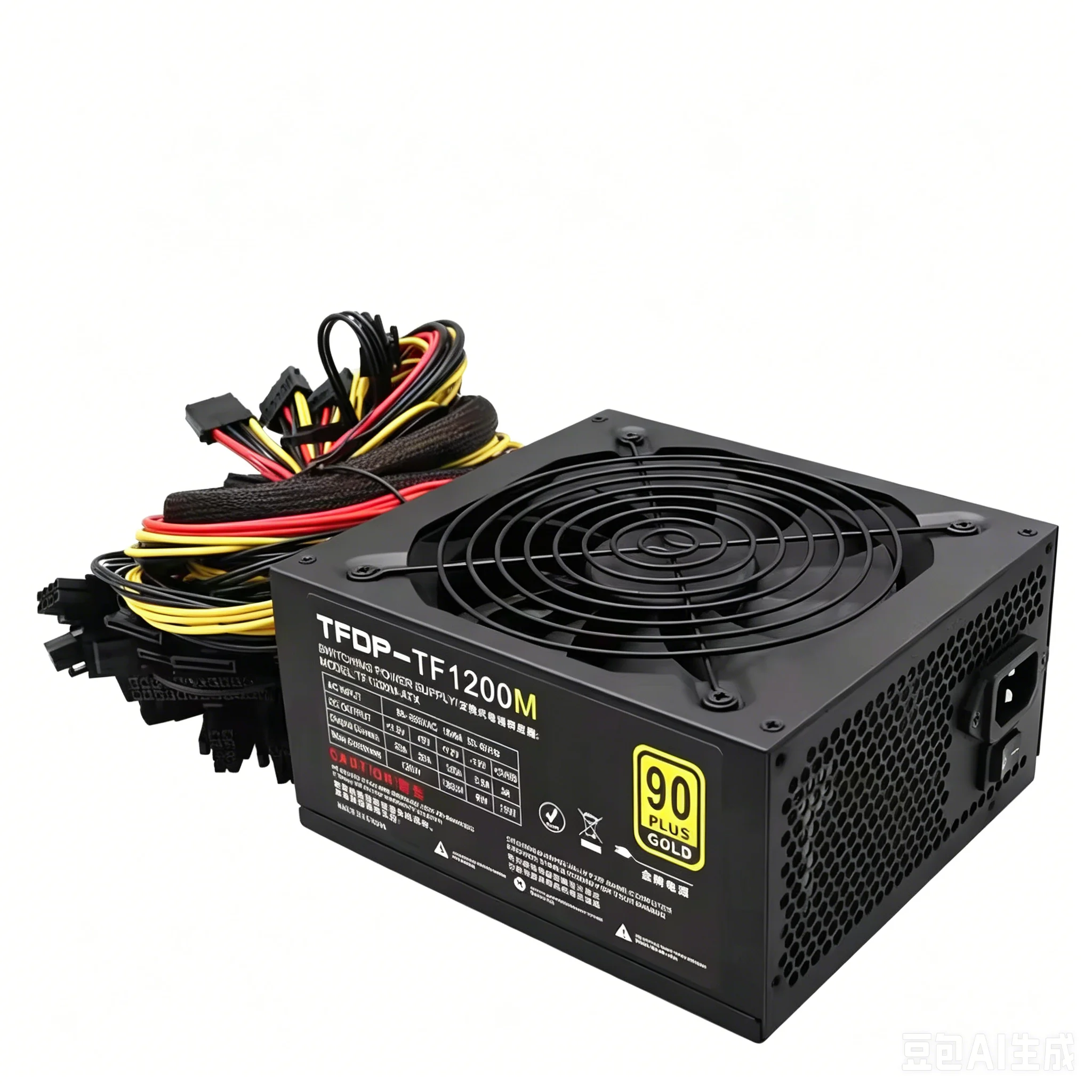1200W 컴퓨터 PC 전원 공급 장치 ATX PSU, 14cm 팬, 160-240V, 모듈식 소스 유닛, 게임용 데스크탑 PC 조립용 12V 전원 공급 장치