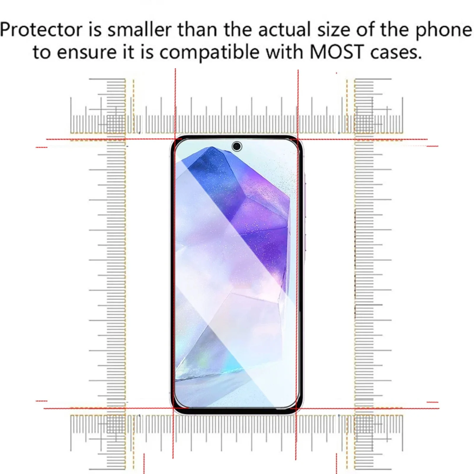 Premium HD Tempered Glass Screen Protector - Clear, Anti-Fingerprint, Shockproof (2/4 Pack)