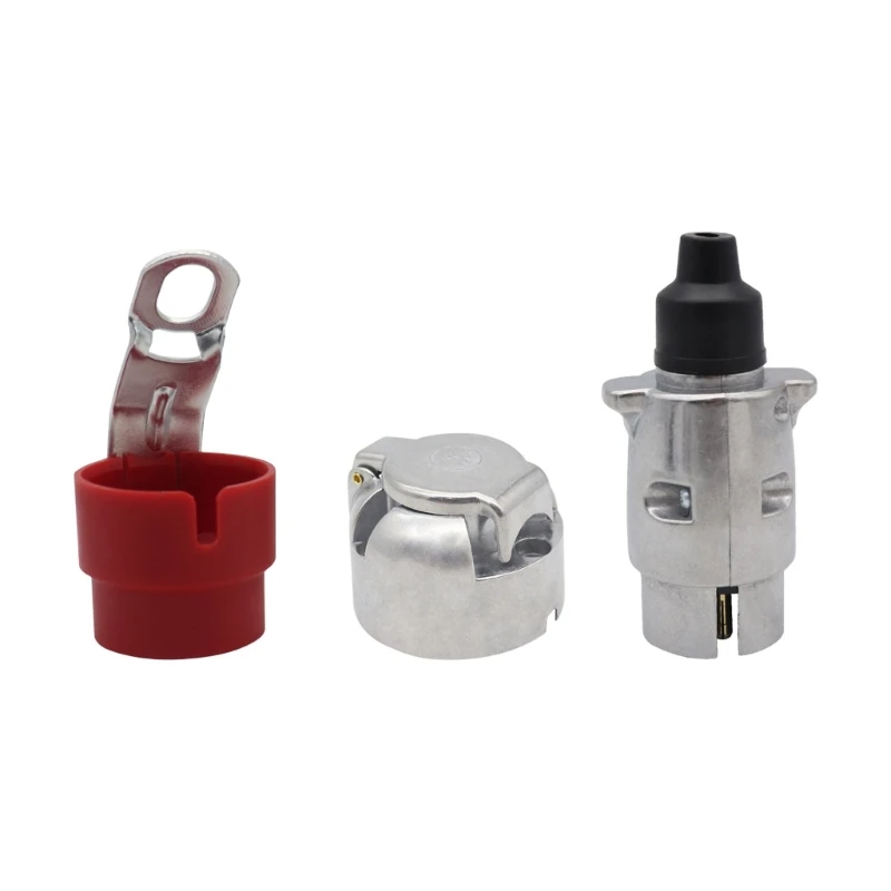 

12 В 7-контактный разъем для прицепа водонепроницаемый прицеп 7-полюсный алюминиевый электрический разъем адаптер проводки