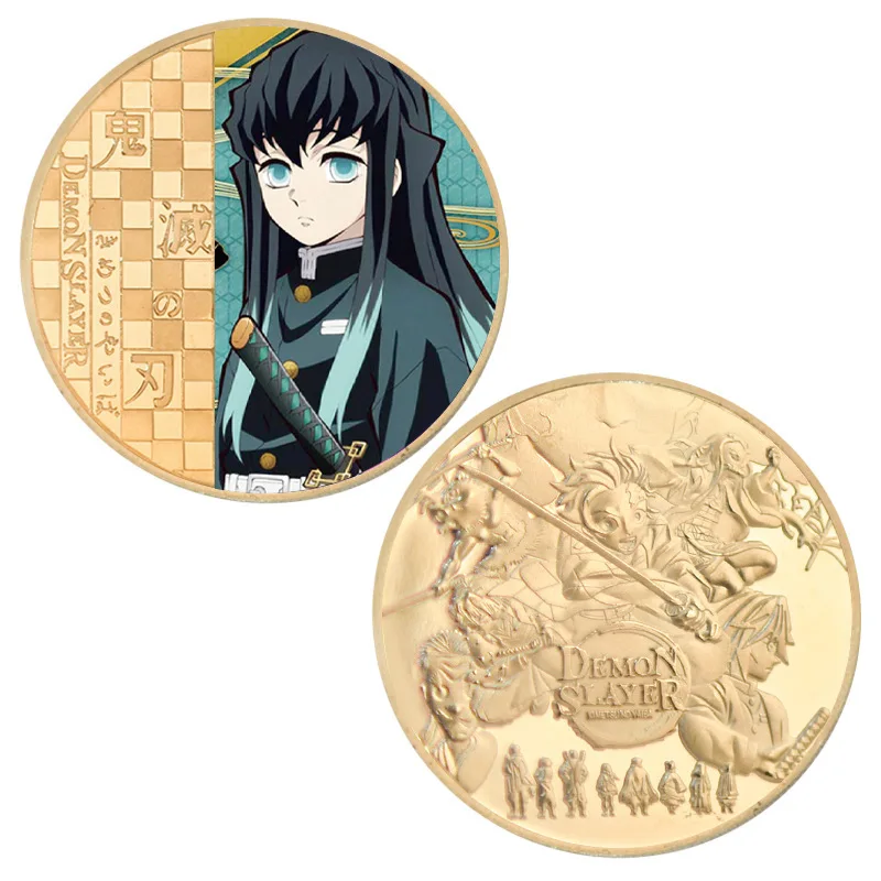 鬼滅の刃　24k GOLDcoin Gold Anime Demon Slayer Commemorative Coin Kimetsu No Yaiba