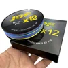 JOF X12 500M 300M Braided Fishing Line 12 Strands MultiColor Multifilament Saltwater PE Line 20 24 35 40 50 65 80LB 4