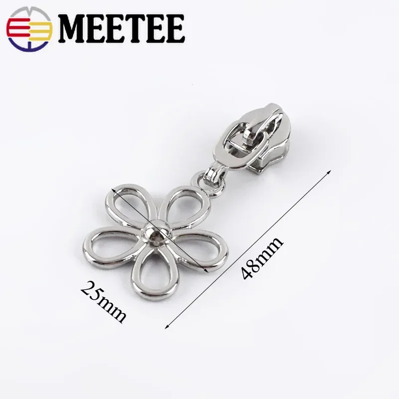 5/10/20Pcs 5# Zips Silders For Nylon Zipper Bag Decoration Zippers Pulls Head Repair Kits DIY Garment Sewing Accessories