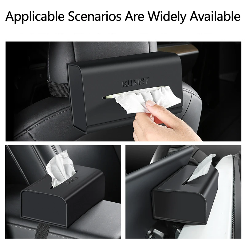 Hidden Paper Extraction Applicable To Tesla Model Y Model 3 Car Tissue Box Silica Gel Paper Drawer Car Interior Products Car