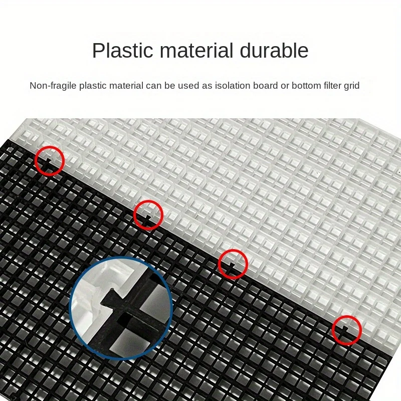 Fish Tank Mat Bottom Plate Isolation Plate Isolation Grid Separation Aquarium Ladder Water And Land Tanks 5PCS