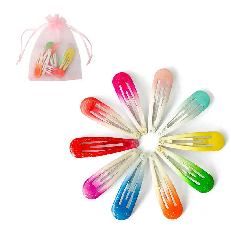 10/20/30/40 Neue Mädchen Nette Bunte Waterdrop Form Haarnadeln Süße Haar Clips Kinder Barrettes Rutschte Clip mode Haar Zubehör – Detail 18