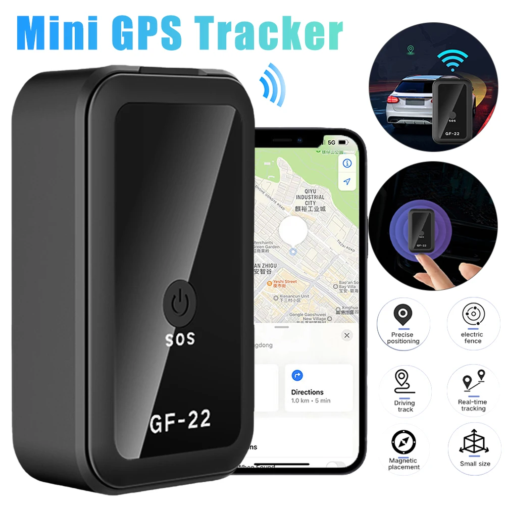 GF22 Car GPS Tracker Mini GPS WiFi Locator Position Motorcycle Vehicle Pet Person Baggage Lost Tracker Anti-Lost Tracking Device