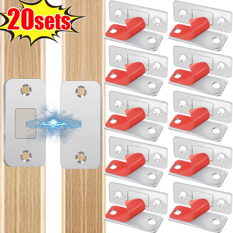 Strong Magnetic Cabinet Catches Ultra-Thin Door Magnets Stops Invisible Adhesive Drawer Magnet Catch for Kitchen Closet Closer magnetic cabinet catches door catches magnetic cabinet latches cabinet door latch door stops cabinet door stop