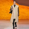 Men's Long Casual Vest Fashion Urban Trend Sleeveless Loose Lapel Large Loose Solid Color Versatile Long Vest Coat 4