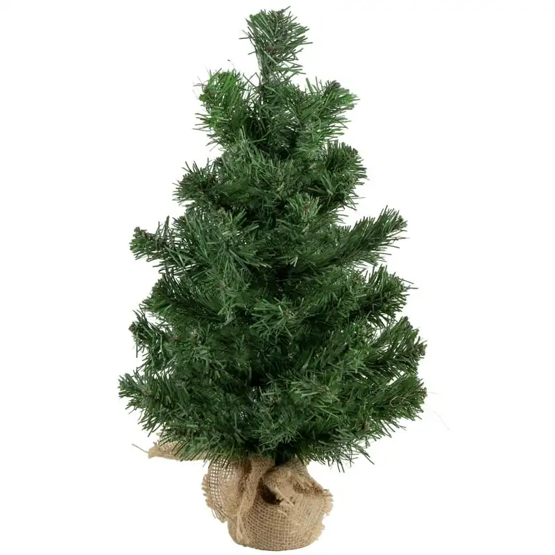 

18" Potted Mini Pine Medium Artificial Christmas Tree, Unlit