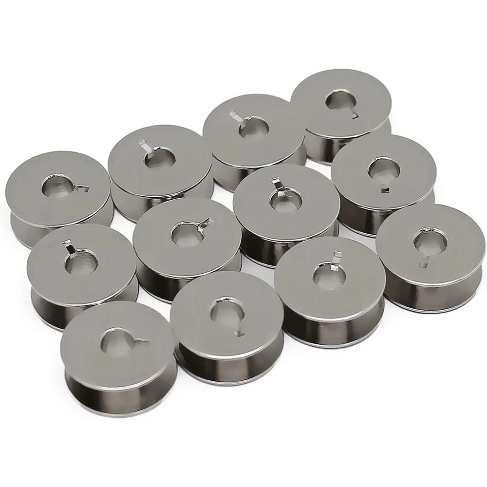 Pack of 10-100 Metal L Sewing Machine Bobbins | High-Quality Sewing Accessories