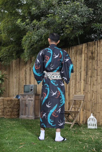 Kimono japonés con cinturón para hombre, ropa Formal tradicional,  accesorios de fotografía de viaje sin hierro, vestido de ocio Masculino