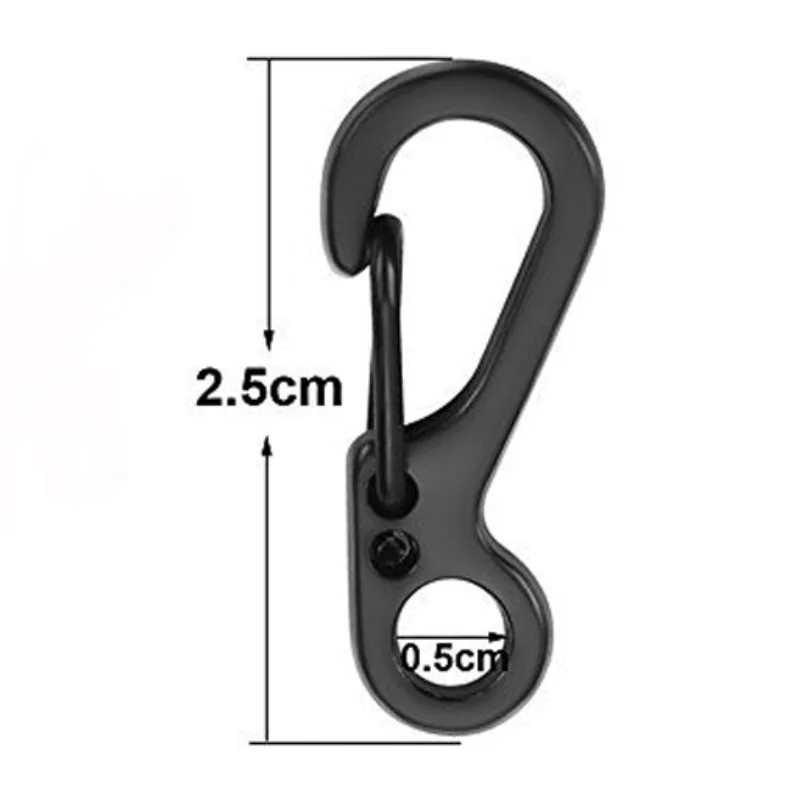 Mini SF Spring Backpack Clasps Climbing Carabiners EDC Keychain Camping Bottle Hooks Paracord Tactical Survival Gear 10Pcs climbing buckle climbing carabiner