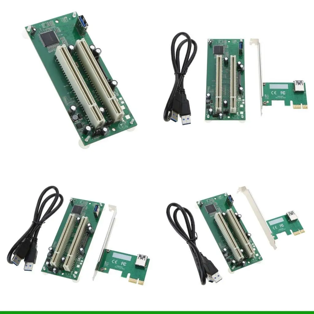 U55C PCI-Express-PCI 어댑터 카드 PCIe-PC용 듀얼 Pci 슬롯..