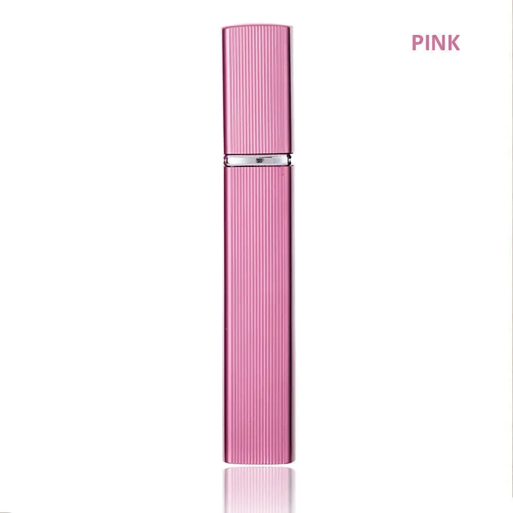 12ml Perfume Bottle 5pcs / 7pcs /10pcs Metal Case Glass Tank Aluminum Nozzle Spray Refillable Bottle Set Rechargeable Glass 5