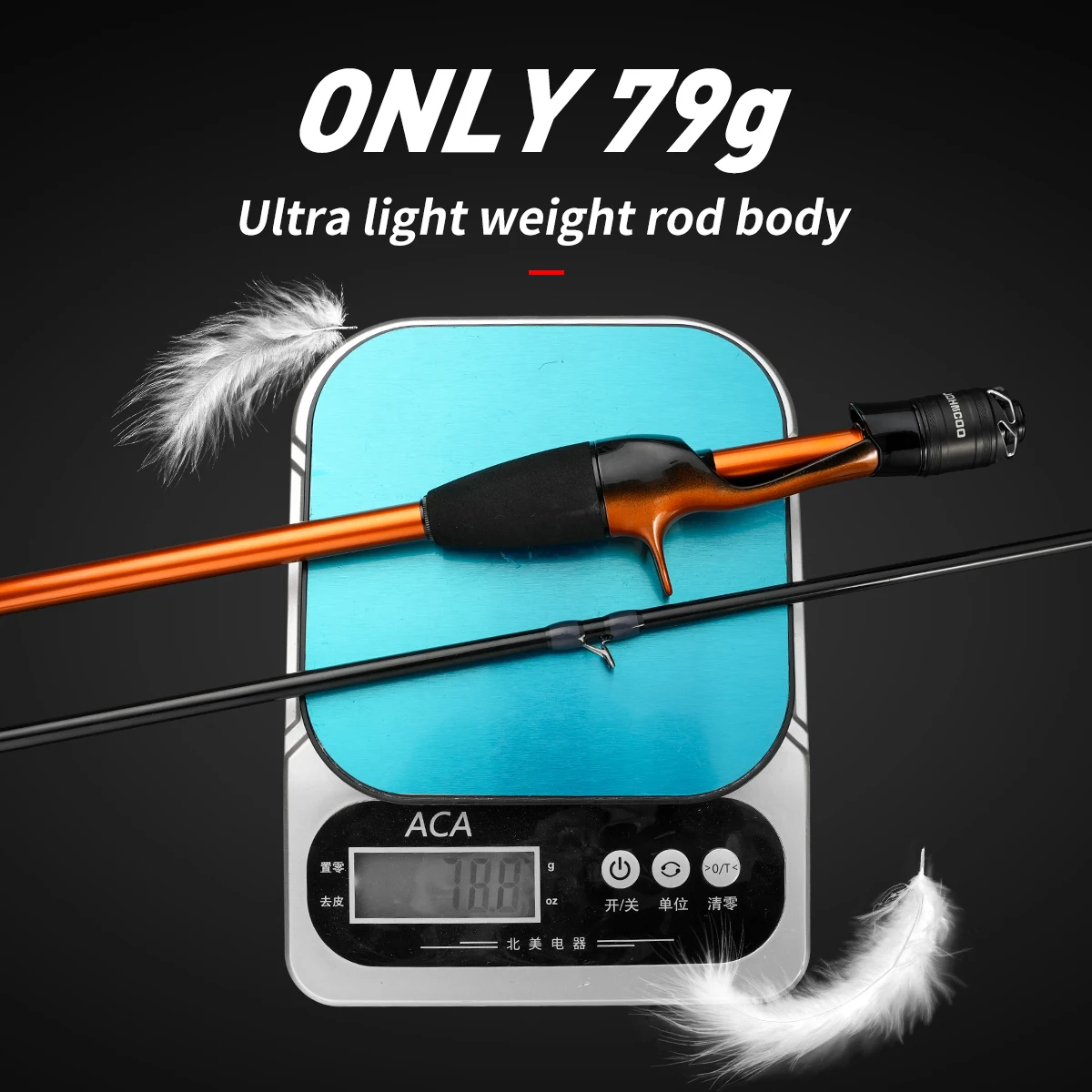 Johncoo Fishing Rod for Casting Jigging Rod 1.7m M ML Jigging Rod Powerful Titanium Tip Rubber Tail Octopus Boat Rod 5